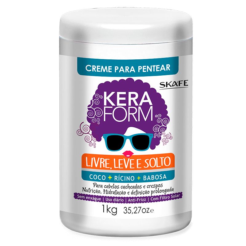 Keraform Crema Livre Leve e Soltó 1Kg