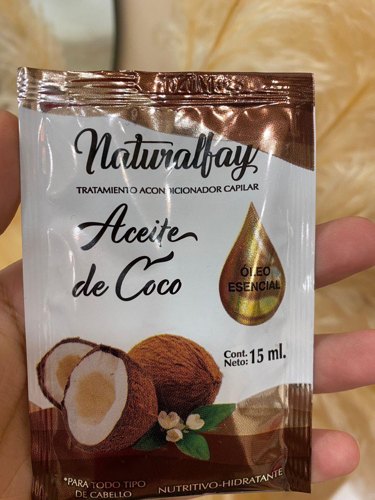 Naturalfay Sachet Aceite De Coco 15ml