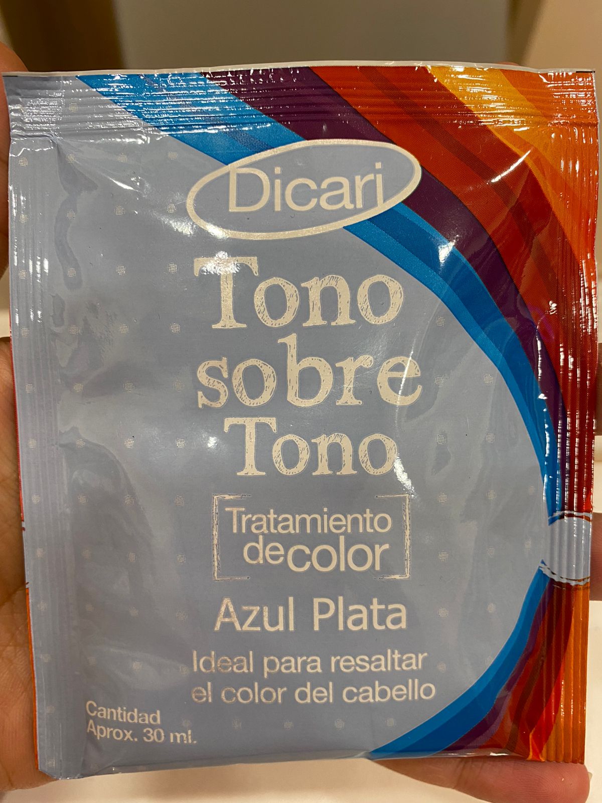 Dicari Tono Sobre Tono Azul Plata